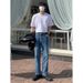 Nordmann Men's Jeans Autumn Winter Korean Style Trendy Cool Casual Straight Loose Versatile Heightening Slimming Retro Pants_mkmklike.com