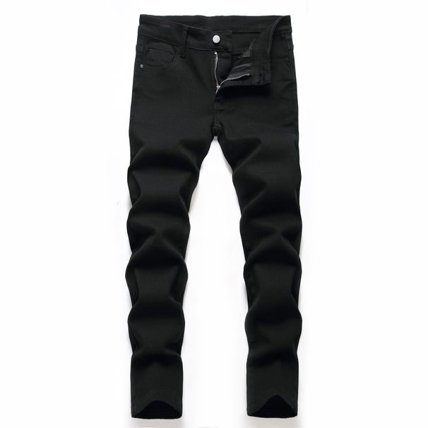 Loom Black Stretch European And American Boys' Straight-Leg Jeans In Stock_mkmklike.com