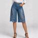 Women's Stylish Versatile Denim Shorts Lace Trim Summer Style Relaxed Everyday Wear Versatile Comfortable Feshion Trend_mkmklike.com