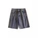 2025 Summer Denim Shorts Men's Loose Straight Five-point Pants Trendy Brand Ins Korean Version Trendy Versatile Casual Pants_mkmklike.com