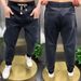 Spring And Summer New Men's Elastic Waist Jeans Versatile Straight Tooling Multi-pocket Casual Long Pants Tethered Harlan Pants_mkmklike.com
