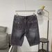Men's Clothing Men's Summer Denim Shorts Elastic Waist Straight Fit Breeches With Drawstring Thin Slim Fit Pants_mkmklike.com