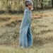 Women's Ripped Wide Leg Stretch Denim Jeans Blue Sky White Cloud Style European American Export Bestseller_mkmklike.com
