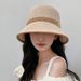 Hot Sale Bucket Spring Summer Hollow Cotton Linen Hat Solid Color Sunhat Fisherman Caps Casual Foldable Beach Cap_mkmklike.com
