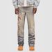 Men's Clothing New Men's Denim Straight Pants Street Fashion Ins Popular Stretch Patch Denim Straight Pants_mkmklike.com