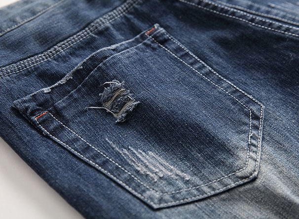 Jeans Men's Spring New Straight Loose Large Size Ripped Men's Jeans_mkmklike.com