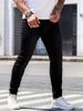 Men's Slim Fit Elastic Jeans European American Style New INS Design Standard Thickness Slight Stretch Machine Washable_mkmklike.com