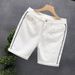 Men's Summer Casual Denim Shorts Straight Leg Breathable Printed for Streetwear College Style_mkmklike.com