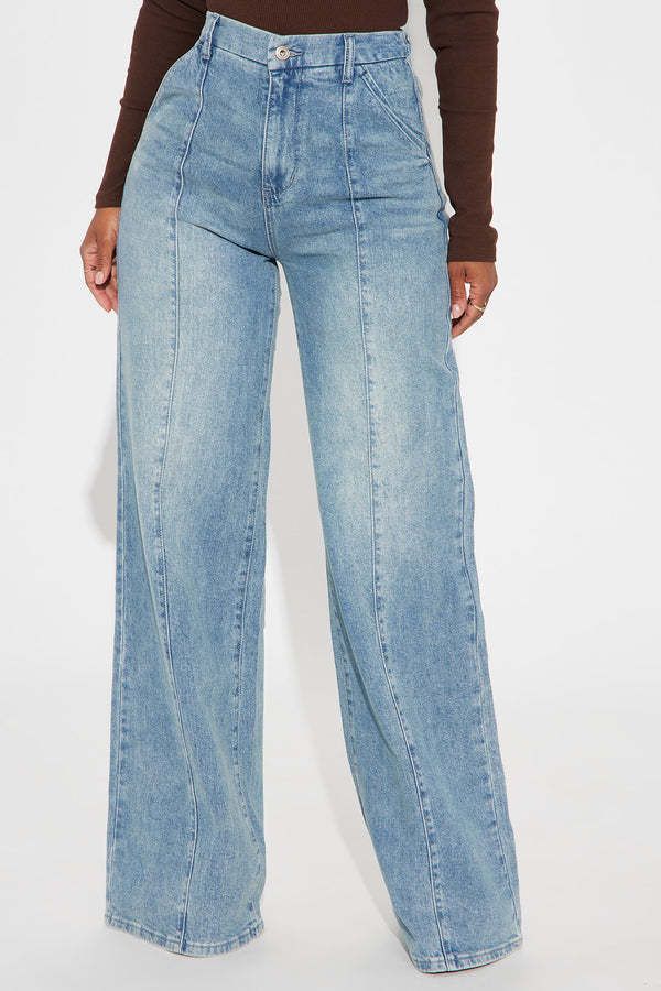 Unisex Relaxed Fit Straight Leg Jeans – High Waist Stretch Denim For Women (Vintage Washed, Comfort Cotton, S-XXL, Blue)_mkmklike.com