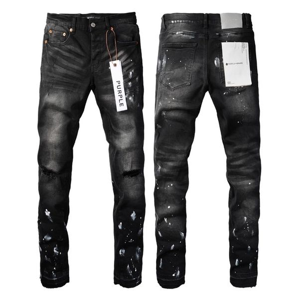 Men Women Summer Flared Jeans, Black To Grey Fade, White Paint Speckles, Symmetrical Knee Rips, Y2K Motorcycle Stacked Look_mkmklike.com