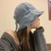 Hot Sale Denim Bucket Hats for Women Korea Cute Bow Strap Cotton Fisherman Cap Outdoor Sunscreen Basin Caps Girls Versatile Retro_mkmklike.com