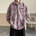 Men's Clothing Tie Dyed Denim Jacket High Street Vibe Handsome Youth Casual Loose Jacket_mkmklike.com