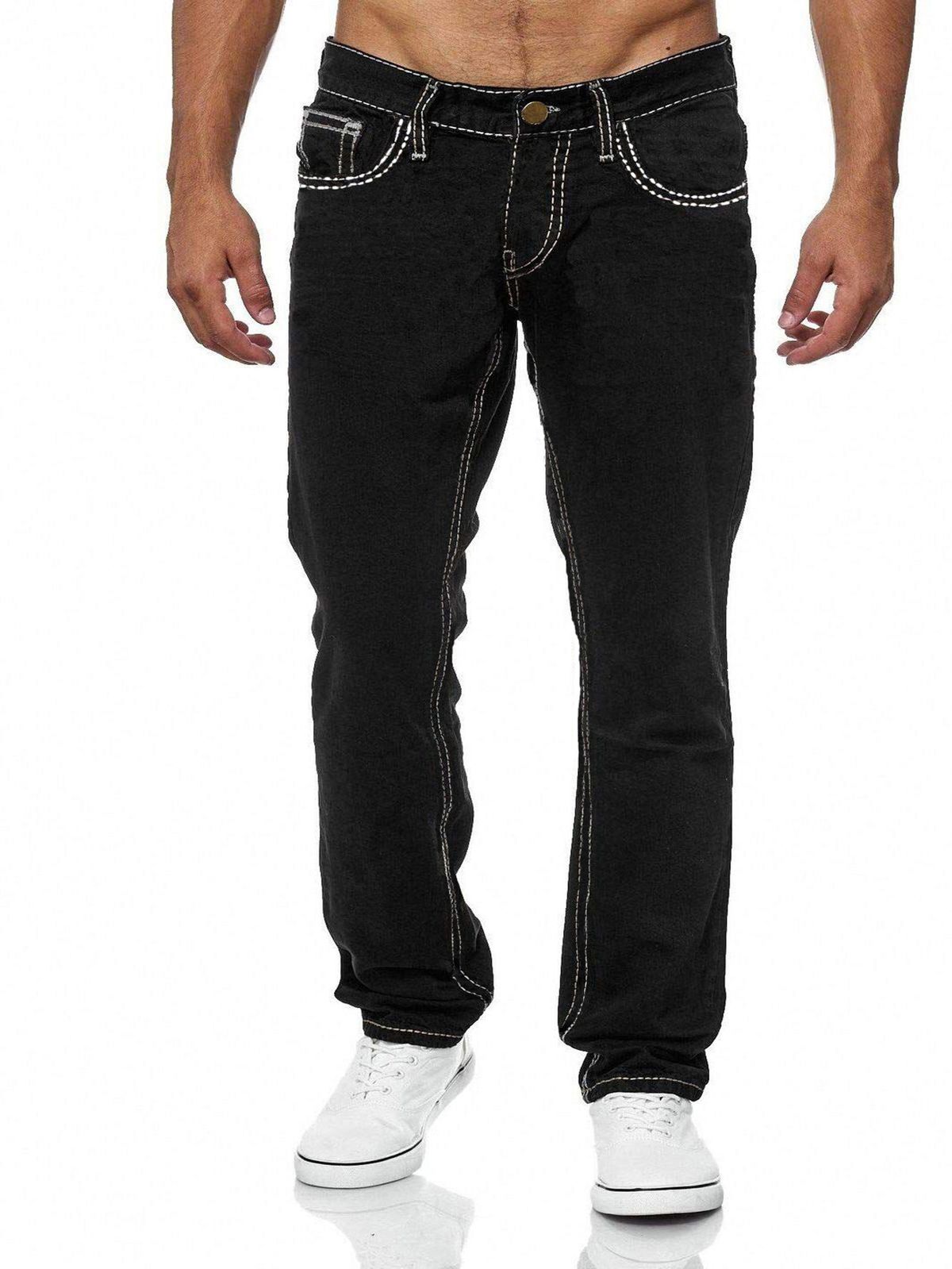 European And American Straight Men's New Jeans_mkmklike.com