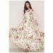 Women's new Bohemian printed chiffon dress with round neck, sleeves and big waist dress_mkmklike.com
