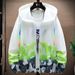 New ultra-thin breathable ice silk summer men's sun protection pattern gradient windbreaker cardigan jacket_mkmklike.com