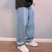 Strictly Selected European And American New Men's Denim Trousers, Four-season Loose Version, Wide-leg Washed, Fashionable And Simple Denim_mkmklike.com