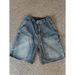 Men's Washed Blue Denim Shorts Straight Leg Five Point Pants Summer Retro High Street Style Logging Workwear_mkmklike.com