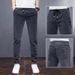 Elastic Jeans Men's Large Size Loose Straight Casual Trousers Spring And Autumn Durable Wear-resistant Labor Insurance Work Pants_mkmklike.com