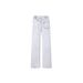 Men's Distressed Wrap Jeans - Avant-Garde Washed Denim Pants With Structured Fit For Casual Streetwear_mkmklike.com