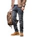 Cross-border Outdoor Tactical Pants Men's Spring And Autumn Splicing Multi-pocket Overalls American Slim-fit And Thin Large-size Jeans_mkmklike.com