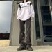 Nordmann European And American High Jeans For Men, Straight Leg, Loose Zipper Design, Niche Hip Hop Street Style Pants_mkmklike.com