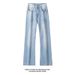 American Retro Washed Distressed Jeans For Men, Trendy New Style, Vibe High Street, Slimming, Slightly Flared_mkmklike.com