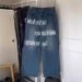 Retro Washed Distressed Straight Leg Jeans For Men And Women Casual Street Style Autumn Winter Printed Denim_mkmklike.com