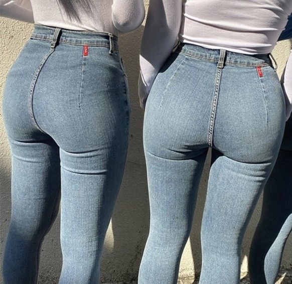 Women's Clothing High Waist Elastic Slim Fit Skinny Jeans For Women_mkmklike.com