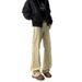 American High Street Yellow Mud Jeans Men's 2025 Summer Versatile Vibe Straight Leg Curved Knife Slightly Flared Pants_mkmklike.com