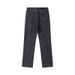 2025 American Style Black Jeans For Men With Ripped Cuffs And Zipper Design, High Street Fashion_mkmklike.com