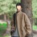 Japanese Retro Embroidery Design Unisex Workwear Spring New Loose Turn-Down Collar Color Block Jacket Flight Suit_mkmklike.com