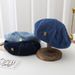 Hot Sale Fashion Women Denim Beret Hat Spring Summer Outdoor Sunshade Artist Painter Elegant French Lady Newsboy Caps_mkmklike.com