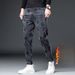 Jeans Men's Fleece Thickened Winter Casual Winter Fleece Men's Pants New Elastic Multi-bag Jacquard_mkmklike.com