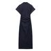 Women's Clothing, Women's Denim Midi Dress_mkmklike.com