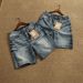 Men's Vintage Washed Denim Shorts - Relaxed Fit 5-Inch Inseam Straight Cut Distressed Casual Summer Shorts_mkmklike.com