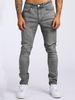Men's Slim Fit Jeans - Vintage Washed Denim Pants With Stretch Comfort, Classic Straight Leg For Casual & Streetwear (Multiple Colors & Sizes)_mkmklike.com