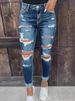 K New Women's Distressed Denim Shorts_mkmklike.com