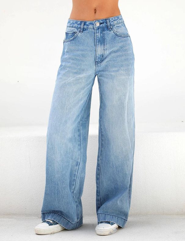 Women's Clothing High Waisted Loose Wide Leg Jeans Floor Length Jeans_mkmklike.com