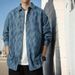 Loom UK Paul Autumn Men's Denim Long Sleeve Loose Top Youth Shirt Cool Casual Jacket Trendy_mkmklike.com