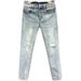Men's Trendy Ripped Skinny Jeans Summer Korean Style Slim Fit Cropped Light Color Stretch Washed Denim_mkmklike.com
