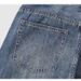 Men's American Style Washed Retro Jeans Ripped Straight Leg Wide Leg Pants Midweight Cotton Black Blue Autumn Trendy Brand_mkmklike.com