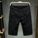 Men's Clothing Men's Retro Denim Shorts Solid Color Slimming Casual Versatile Five Point Pants Summer Trendy Style_mkmklike.com