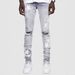 European And American New Star Ordinary Fashion High Street Denim Trousers Men Slim Elastic Handsome Trendy Men Long_mkmklike.com