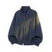 Cleanfit Deconstructed Stand-up Collar Bomber For Men, American Style Short Baseball With A Structured Shoulder_mkmklike.com