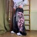 Unisex High Street Print Jeans - Oversized Straight Leg Pants With Distressed Details (Black, Blue, Shorts)_mkmklike.com