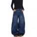Gothic Utility Jeans – Oversized Cargo Pants With Scythe Pockets & Drop Hem_mkmklike.com