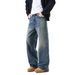 Men's Clothing & Archer0603 & American Retro Cleanfit Wide Leg Curved Blade Jeans Men's Loose Long Pants With A Cool And Sophisticated Feel_mkmklike.com