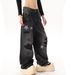 Men's Clothing Star Embroidered Straight Leg Jeans – Heavyweight Distressed Denim With Rhinestone Detailing (S-3XL, Black Wash, No Stretch)_mkmklike.com