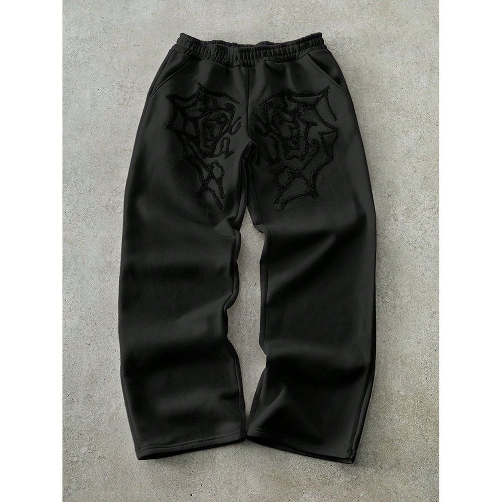 European And American Personalized Casual Pants Men's Spring And Autumn 2025 New Street Loose And Versatile Long Pants Trend_mkmklike.com