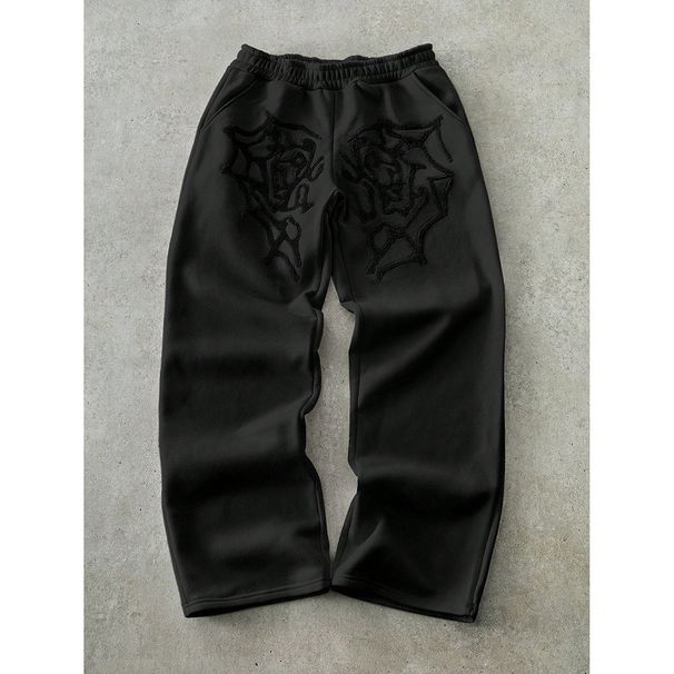European And American Personalized Casual Pants Men's Spring And Autumn 2025 New Street Loose And Versatile Long Pants Trend_mkmklike.com